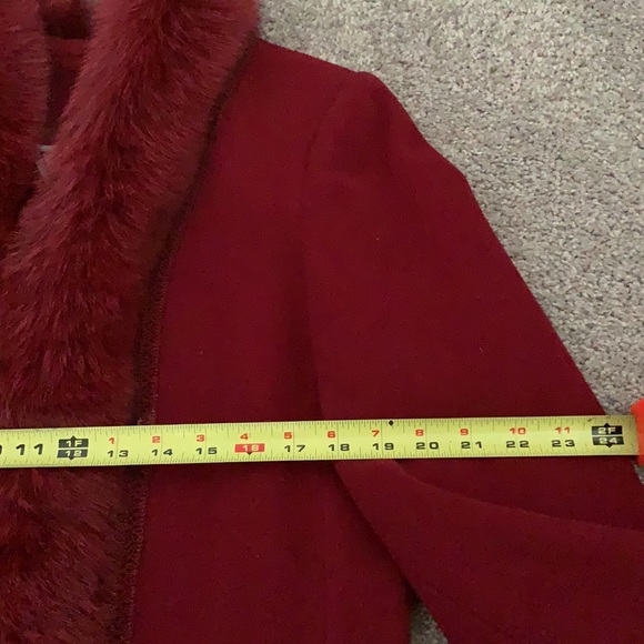 Marvin Richards lambs wool Fox Fur long coat - Picture 15 of 16